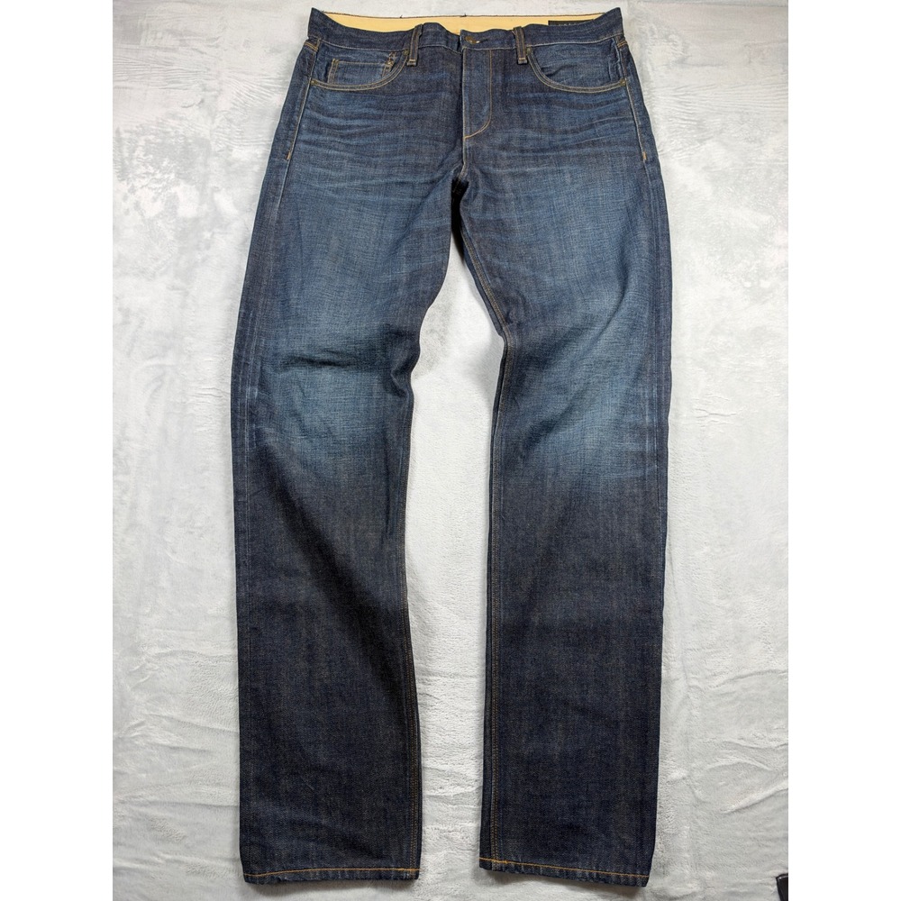 Rag & Bone Men's Jeans 34 Dark Wash Made USA 100% Cotton Button Fly Denim